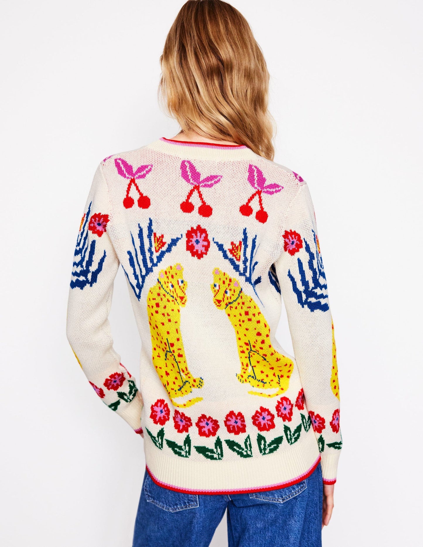 Jacquard Boyfriend Cardigan