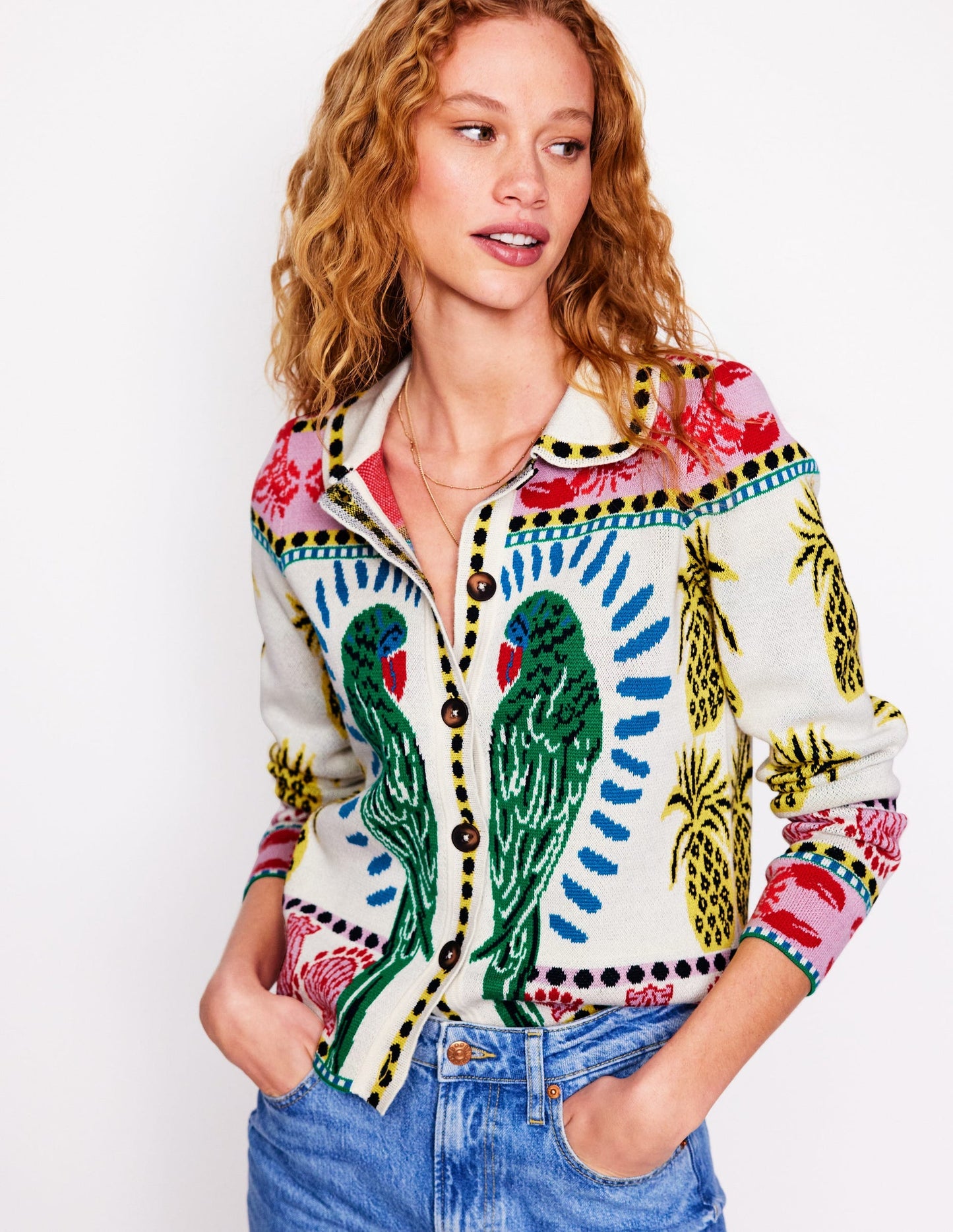 Jacquard Knitted Shacket