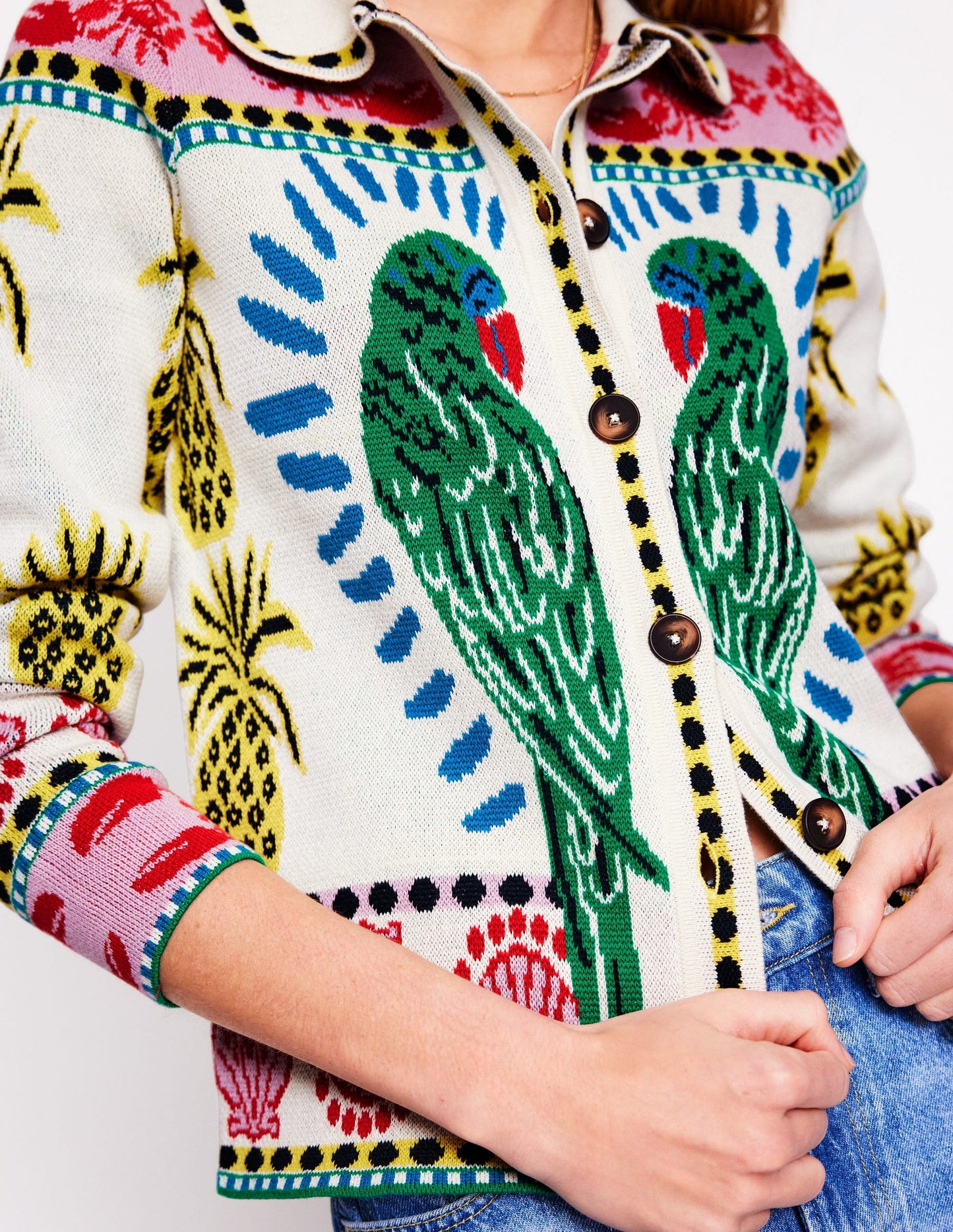 Jacquard Knitted Shacket