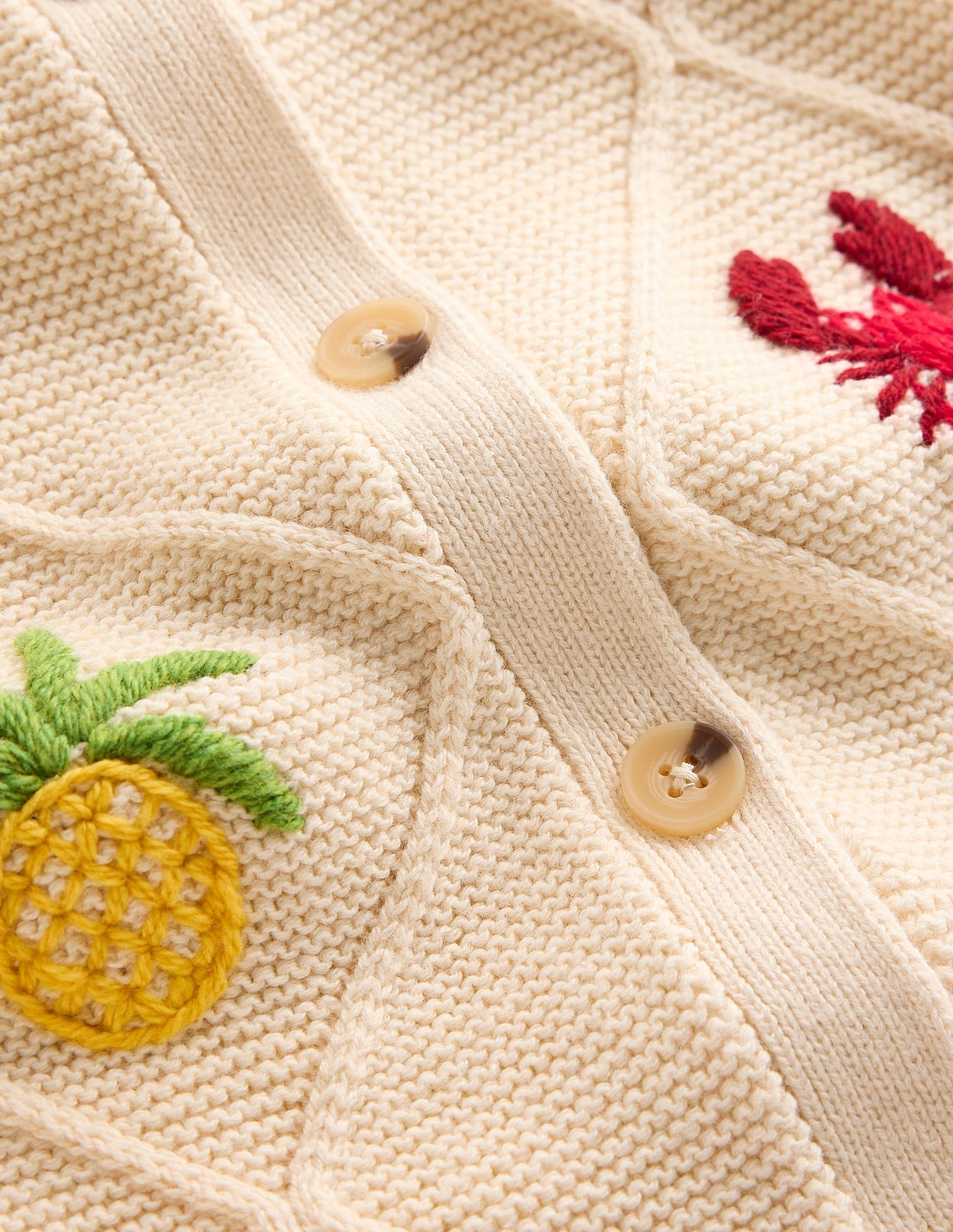Embroidered T-Shirt Cardigan