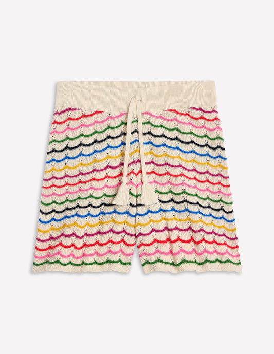 Textured Knitted Shorts