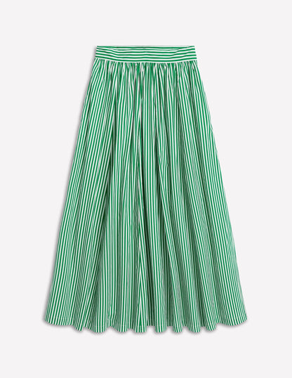 Full Poplin Maxi Skirt
