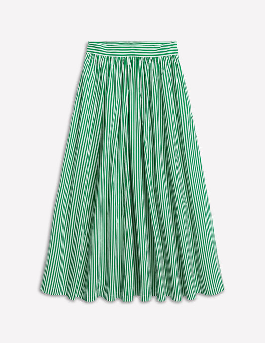 Full Poplin Maxi Skirt