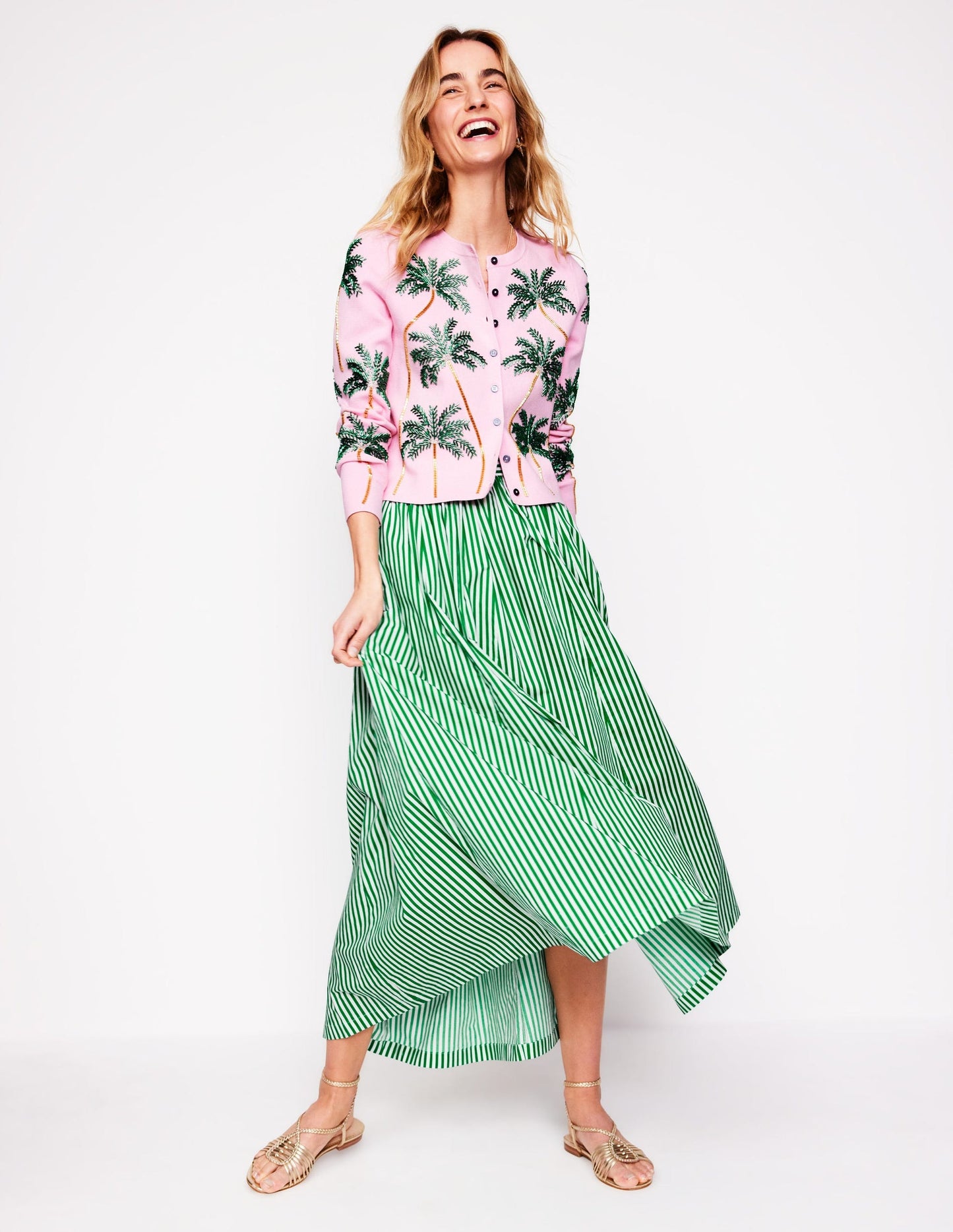 Full Poplin Maxi Skirt