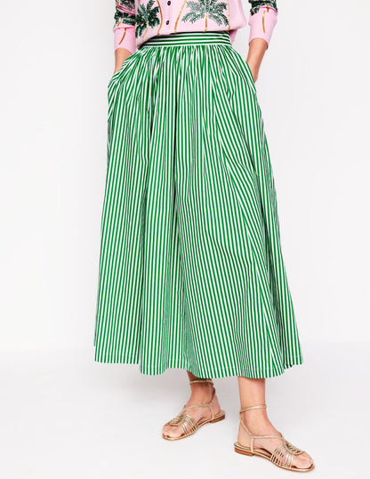 Full Poplin Maxi Skirt