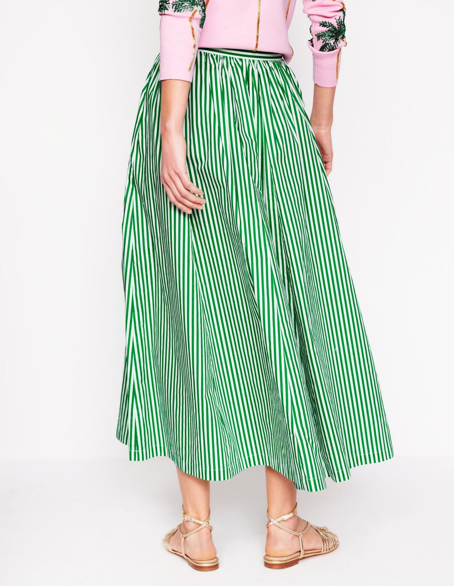 Full Poplin Maxi Skirt