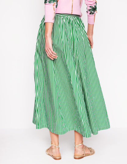 Full Poplin Maxi Skirt