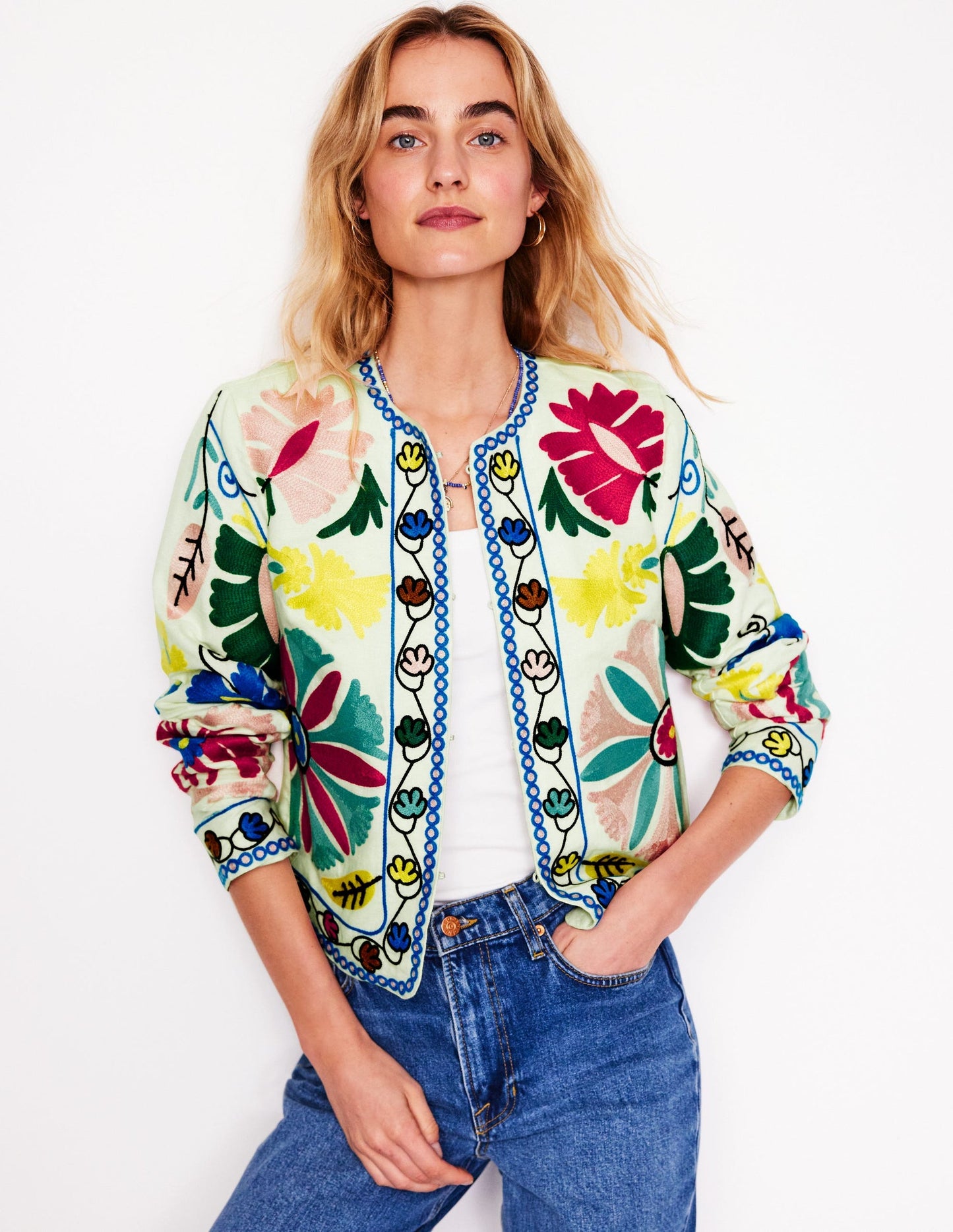 Embroidered Item Jacket