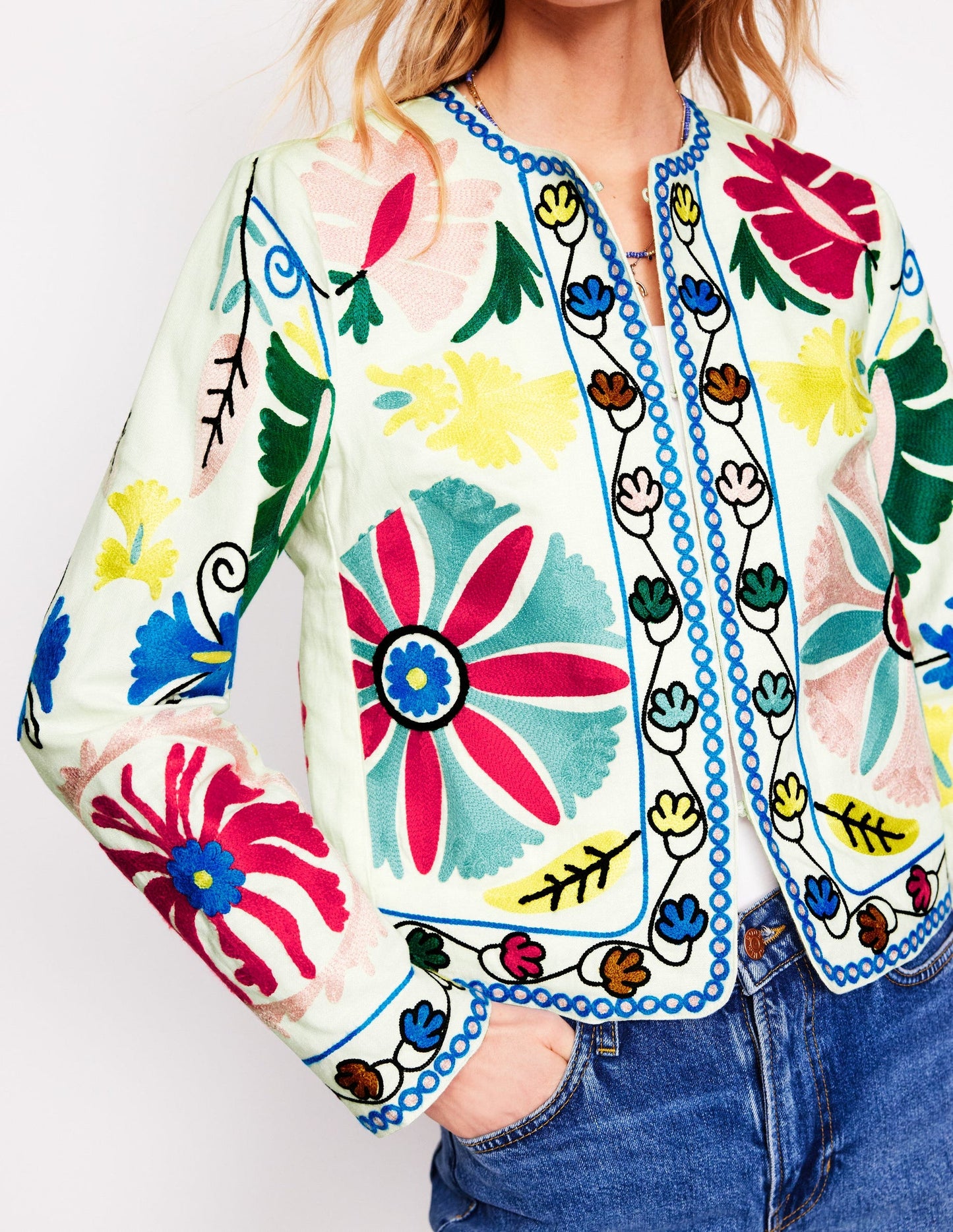 Embroidered Item Jacket