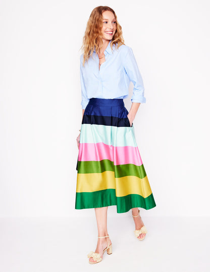 Isabella Cotton Sateen Skirt