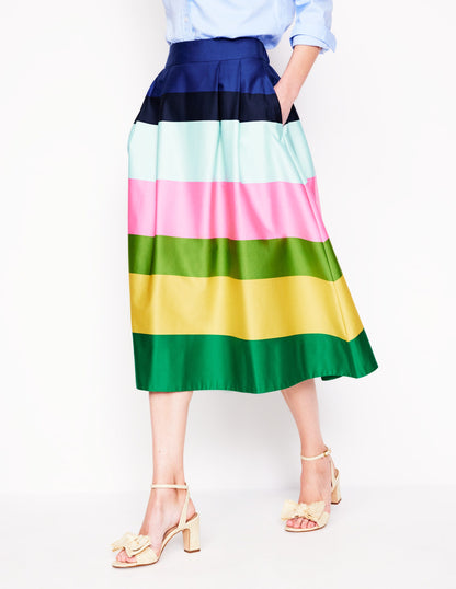 Isabella Cotton Sateen Skirt