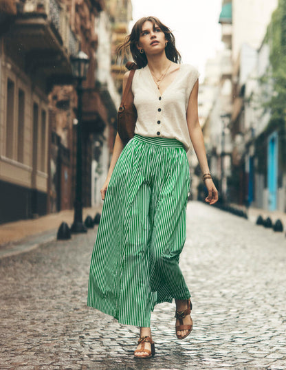 Full Poplin Maxi Skirt