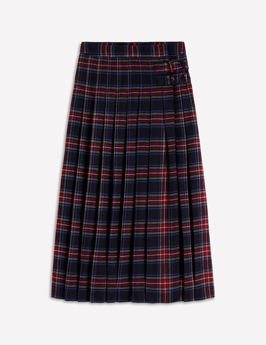 Josephine Wool Kilt Skirt