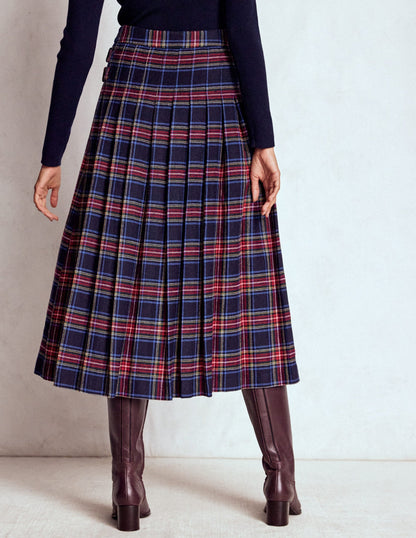 Josephine Wool Kilt Skirt