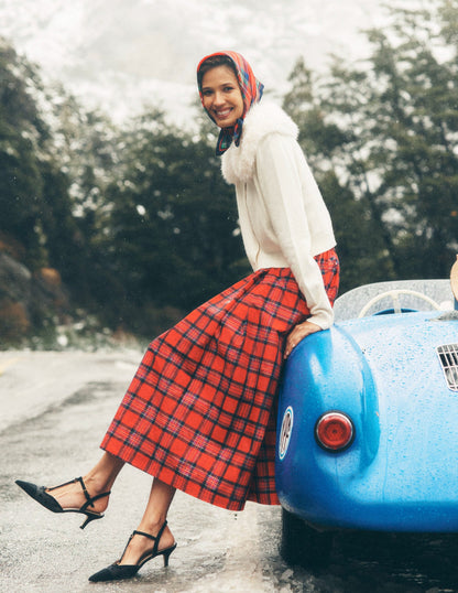 Verity Tartan Midi Skirt