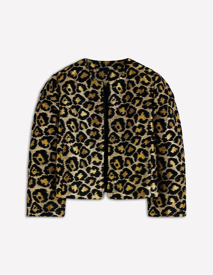 Jacquard Leopard Jacket