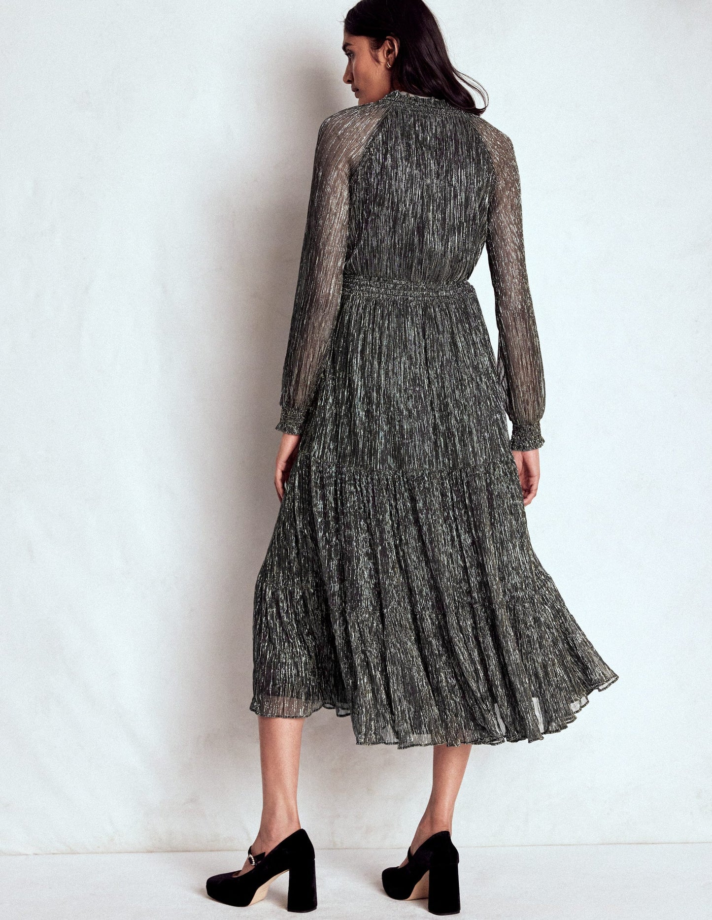 Lucille Smocked Sparkle Dress