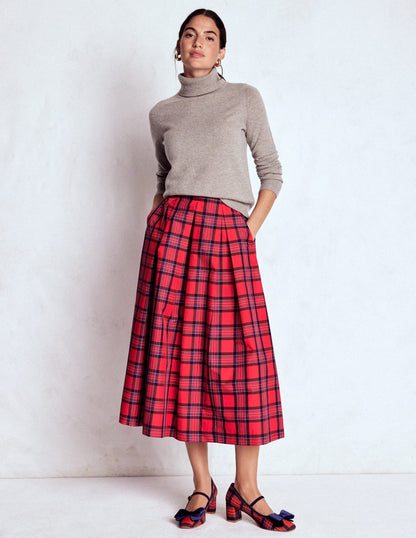 Verity Tartan Midi Skirt
