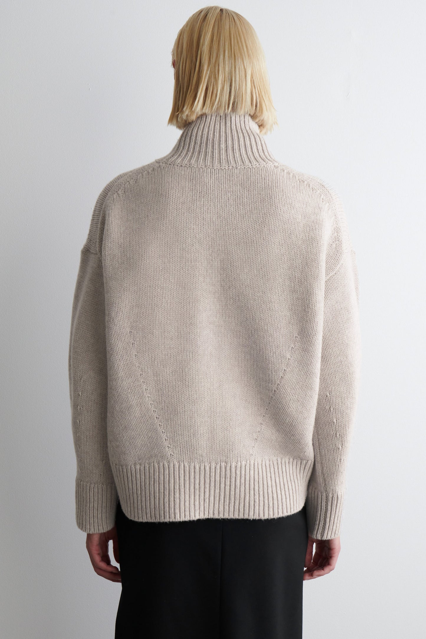 Chunky Funnel-Neck Wool Jumper