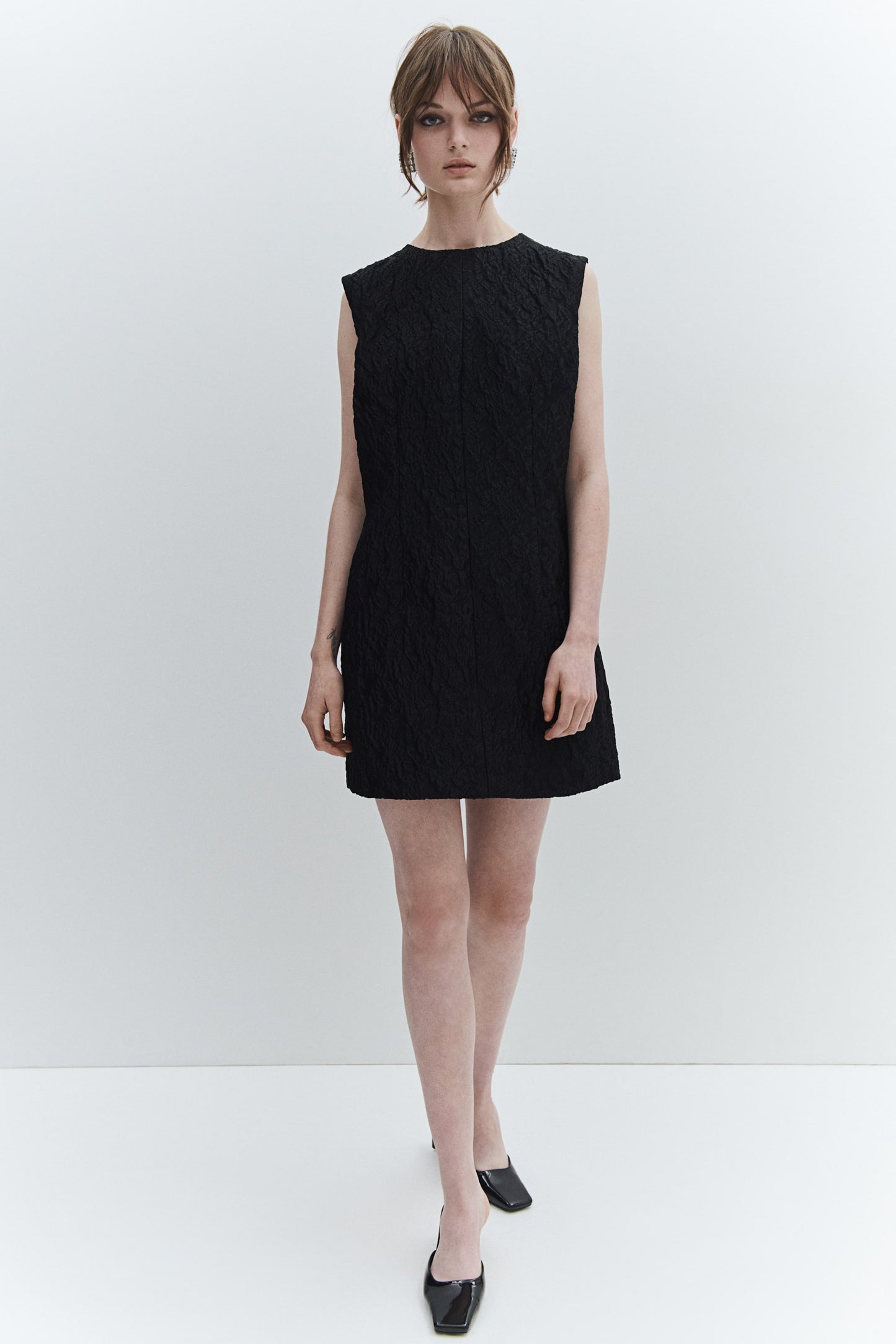 Jacquard-weave dress