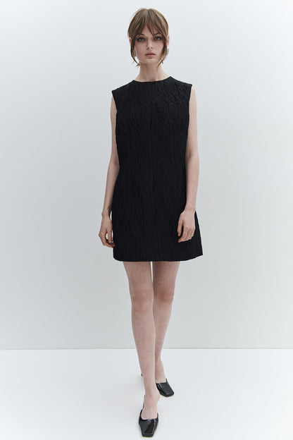 Jacquard-weave dress