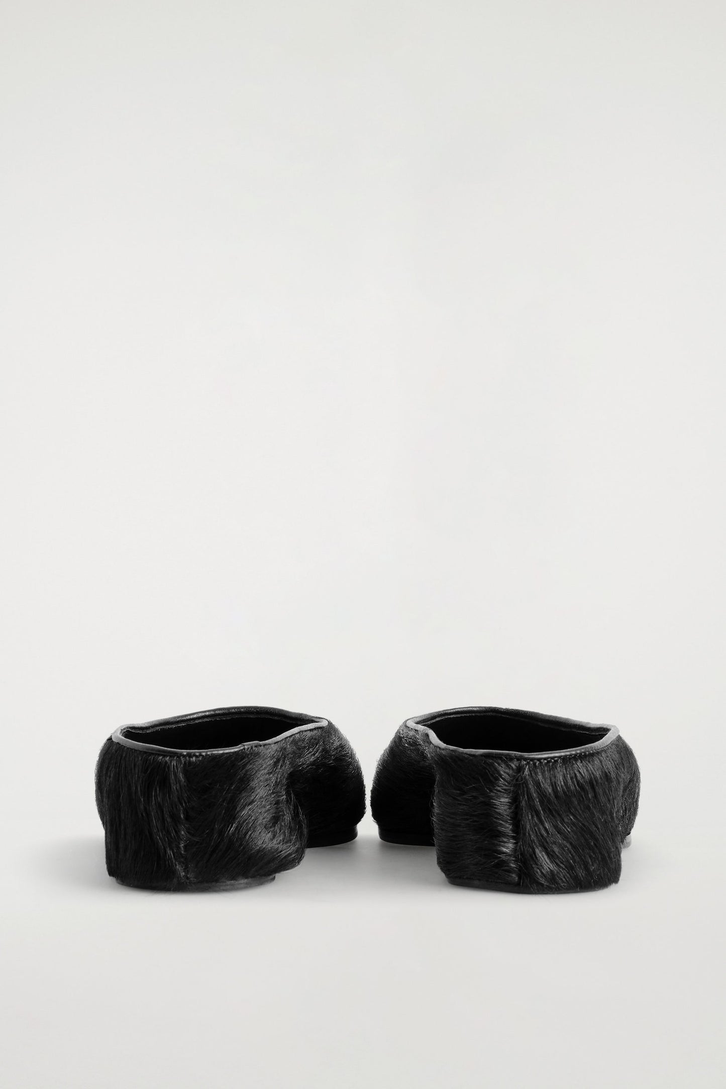 Pointed Pony Hair Mules