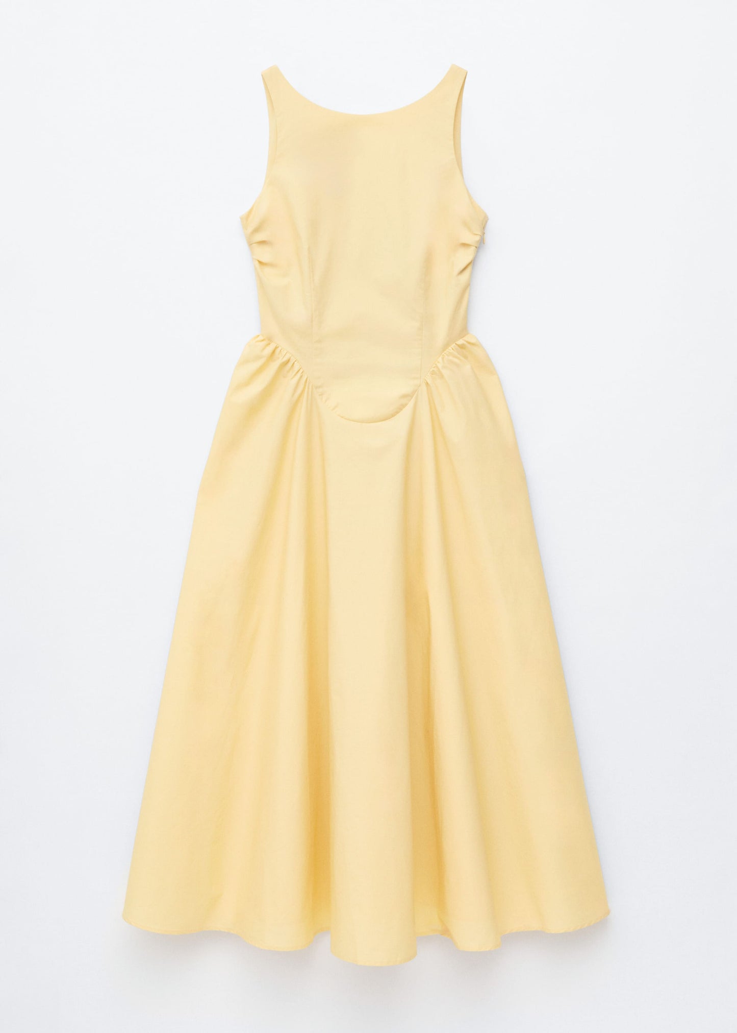 Tie-Back Midi Dress