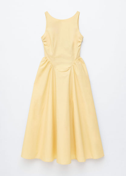 Tie-Back Midi Dress
