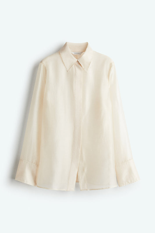Waisted sheer shirt
