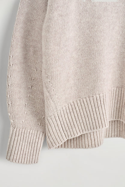 Chunky Funnel-Neck Wool Jumper