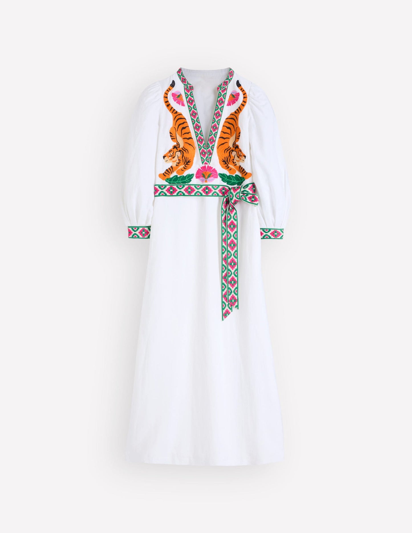 Octavia Linen Blend Dress