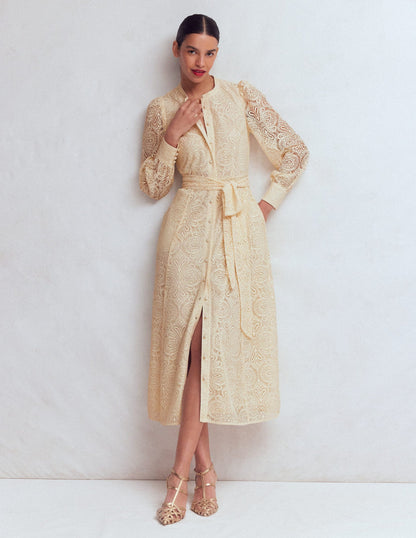 Blouson Sleeve Lace Dress