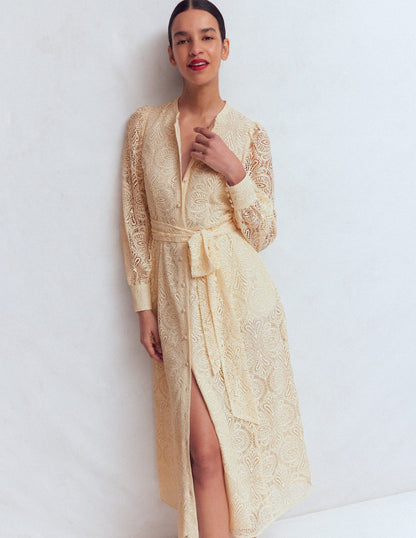 Blouson Sleeve Lace Dress