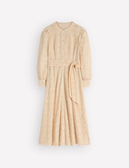 Blouson Sleeve Lace Dress