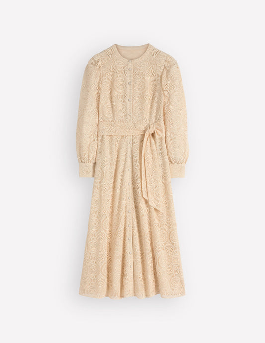 Blouson Sleeve Lace Dress