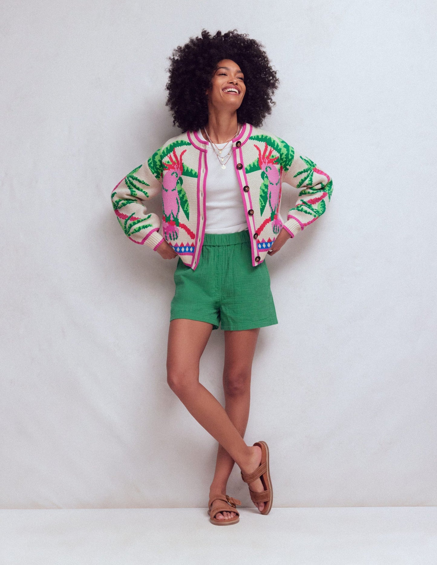 Abi Jacquard Cardigan