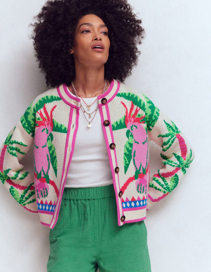 Abi Jacquard Cardigan
