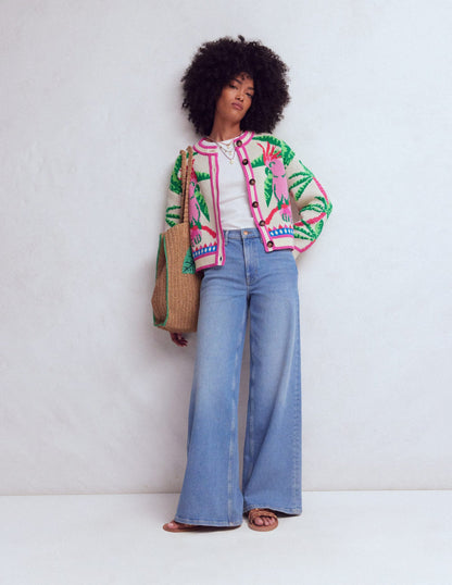 Abi Jacquard Cardigan