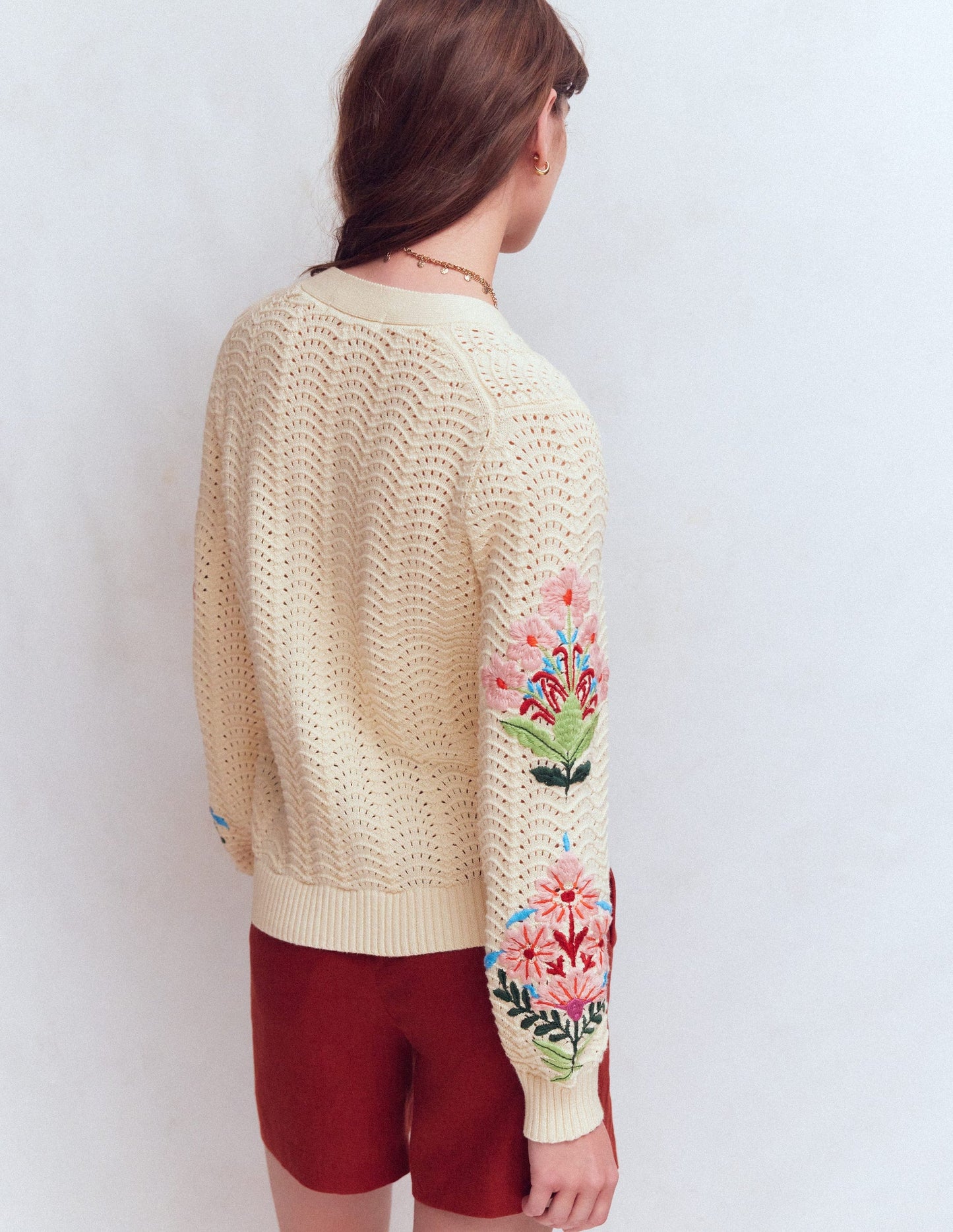 Relaxed Cotton Stitch Cardigan