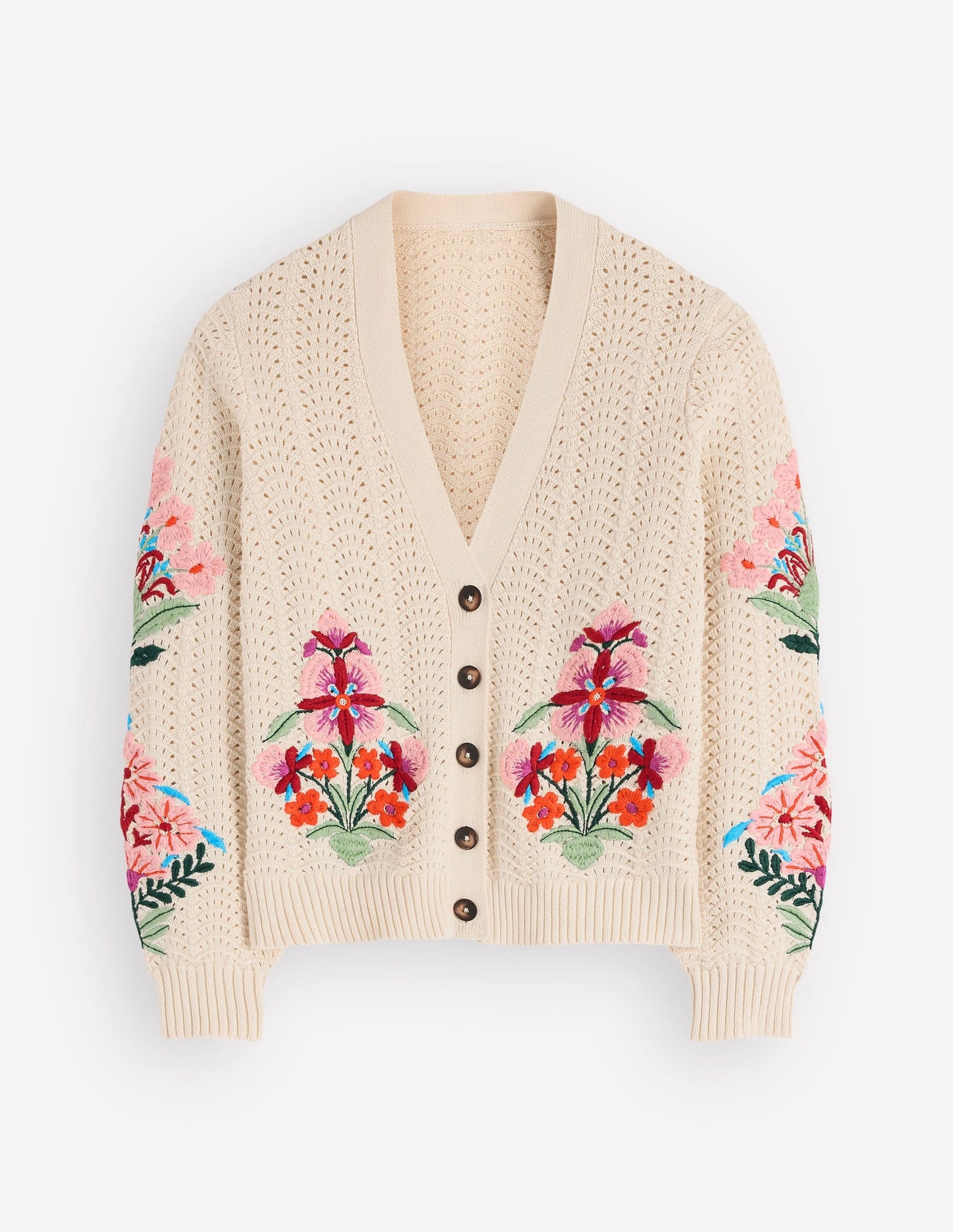 Relaxed Cotton Stitch Cardigan