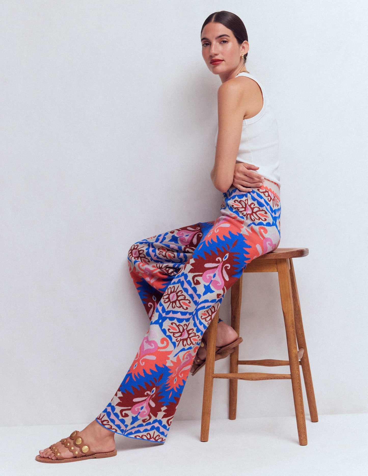 Jacquard Knitted Trousers