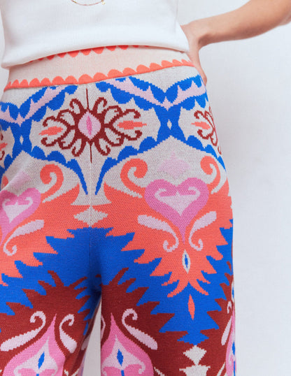Jacquard Knitted Trousers
