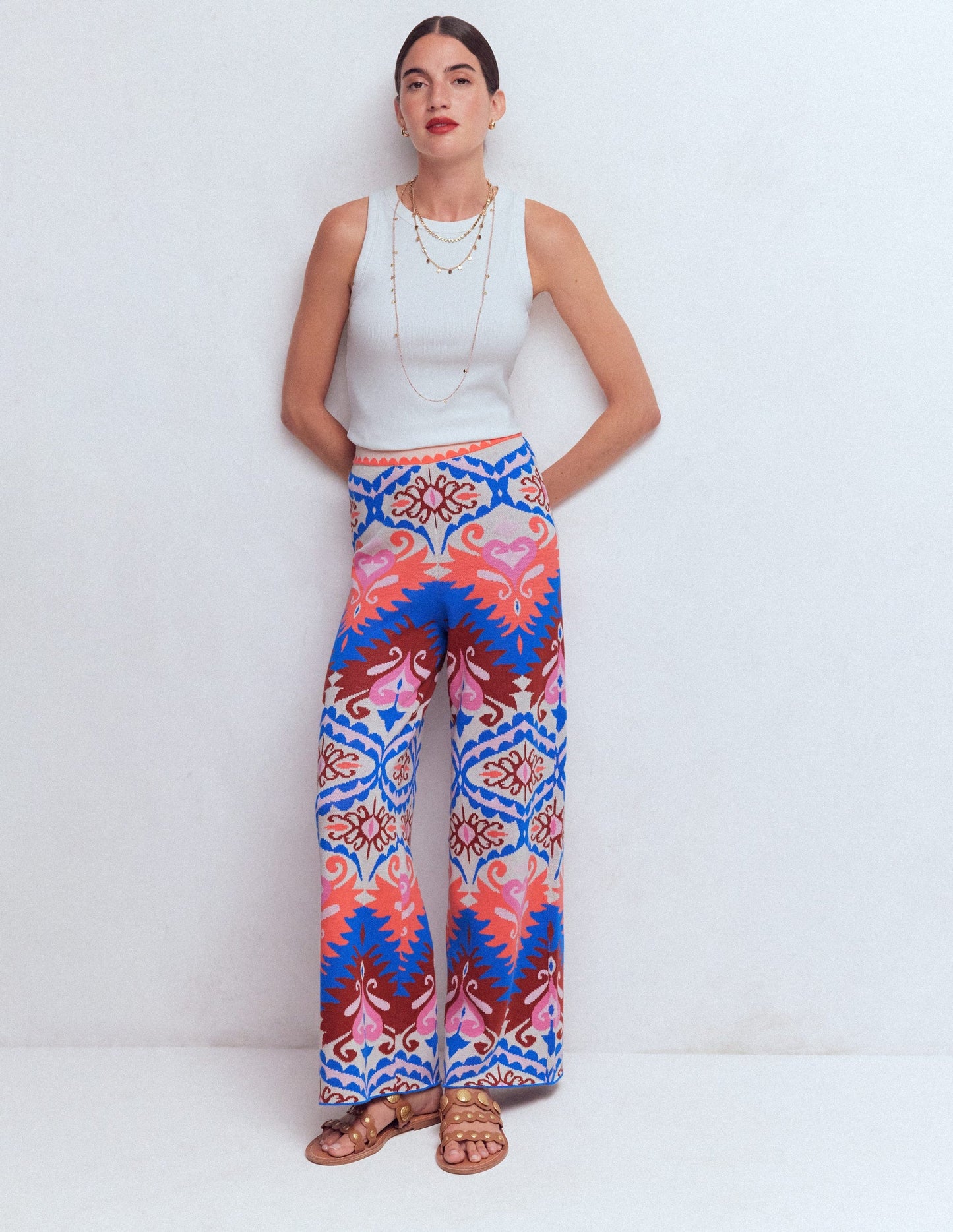 Jacquard Knitted Trousers