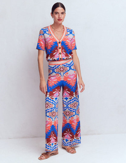 Jacquard Knitted Trousers