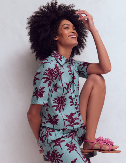 Short Sleeve Linen Shirt