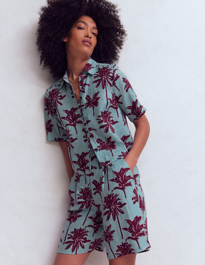 Short Sleeve Linen Shirt