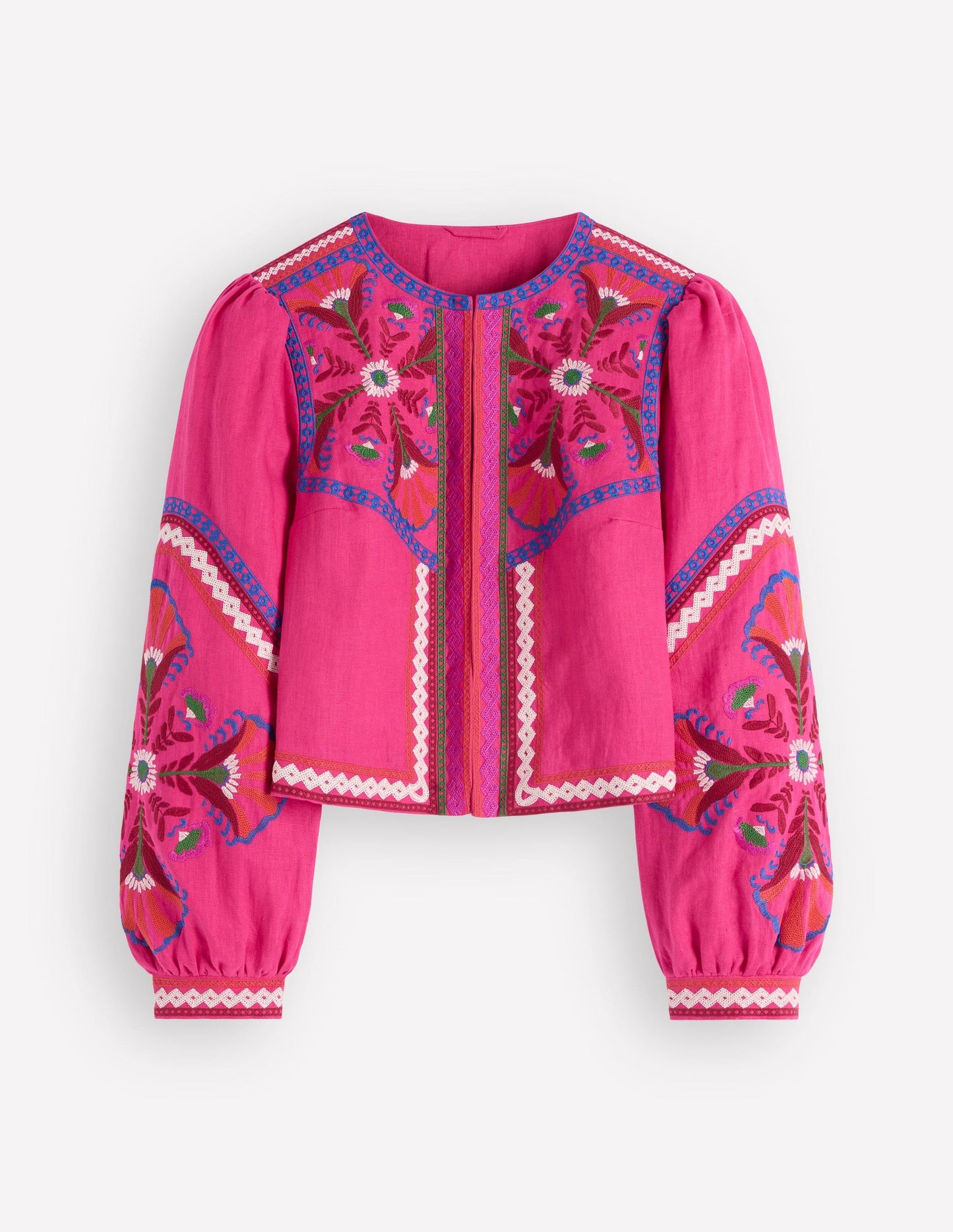 Embroidered Linen Jacket