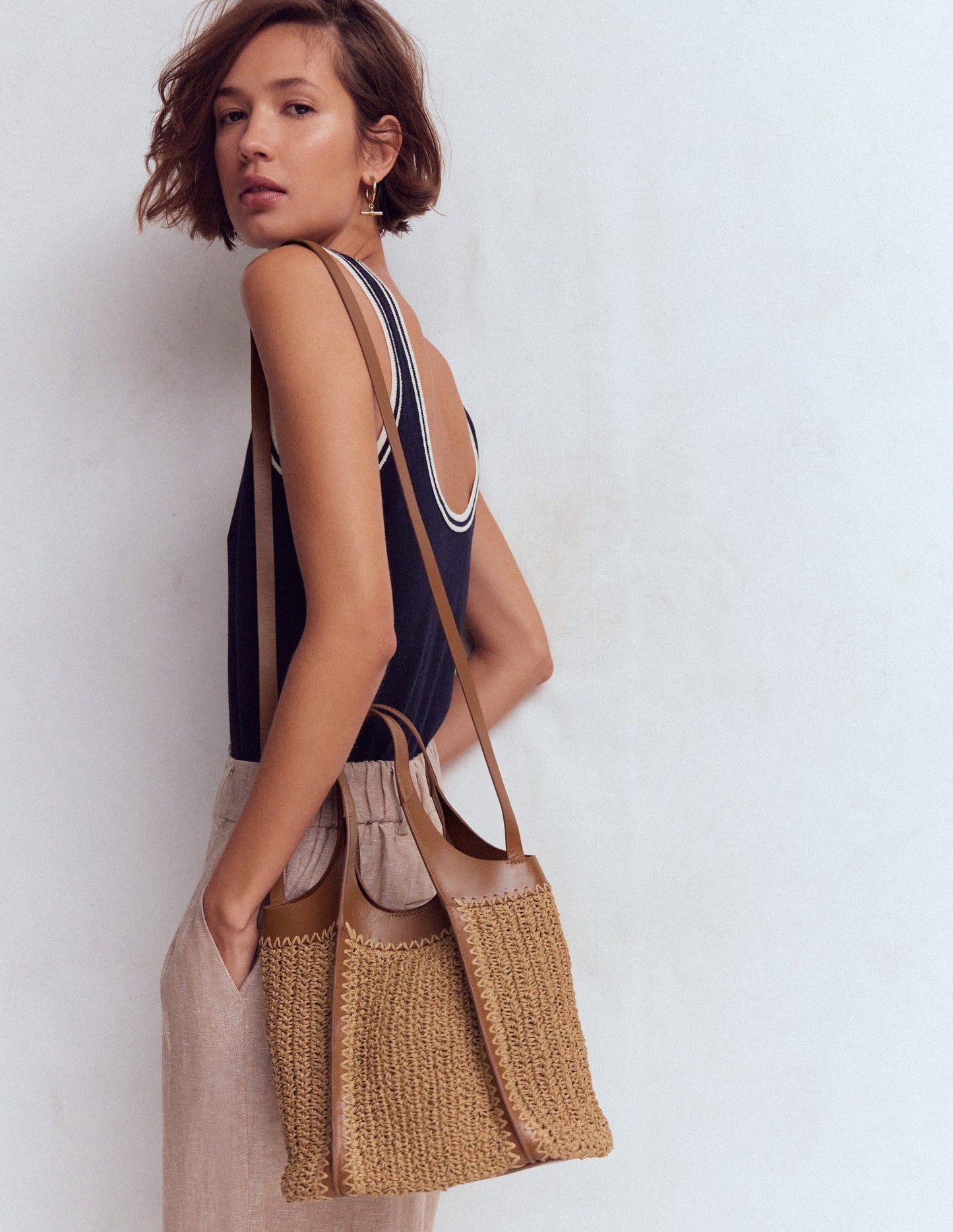 Mini Straw Tote