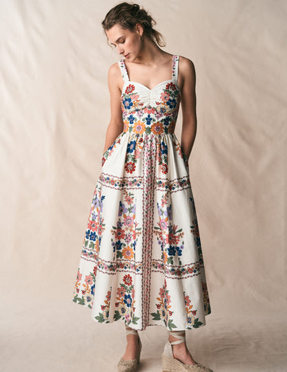 Fit and Flare Midi Dress
