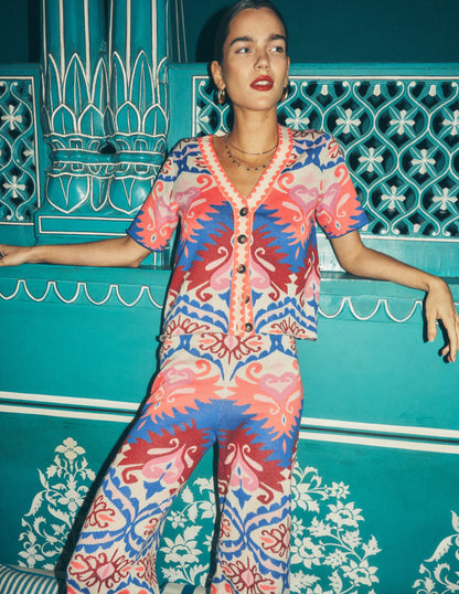 Jacquard Knitted Trousers
